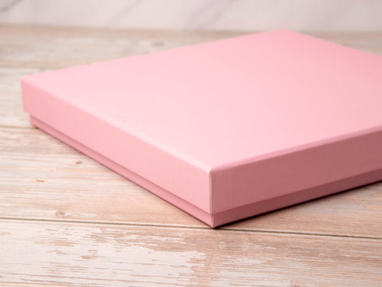 Подарочная коробка для фотокниги 21х21, розовая, фото 3